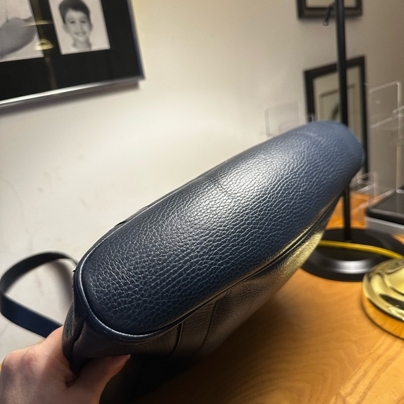 Dior Navy Blue Leather Shoulder Bag - Picture 7 of 11